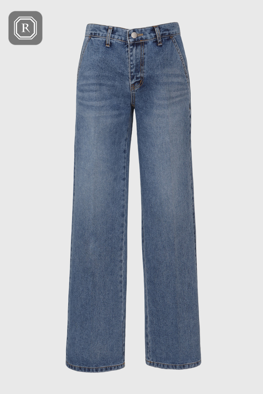 [RFSPT01BL] Retive wide leg jeans